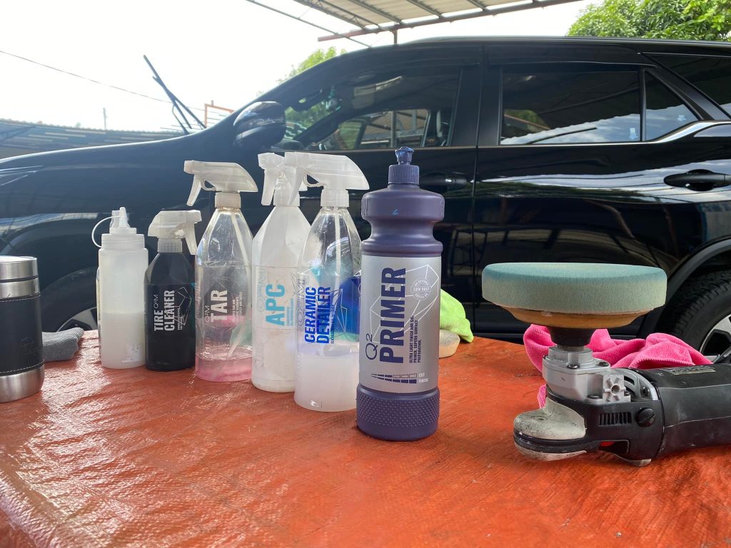 Chemical for car wash FSHALWORKS LabuanFT Detailing Garage & Car Wash