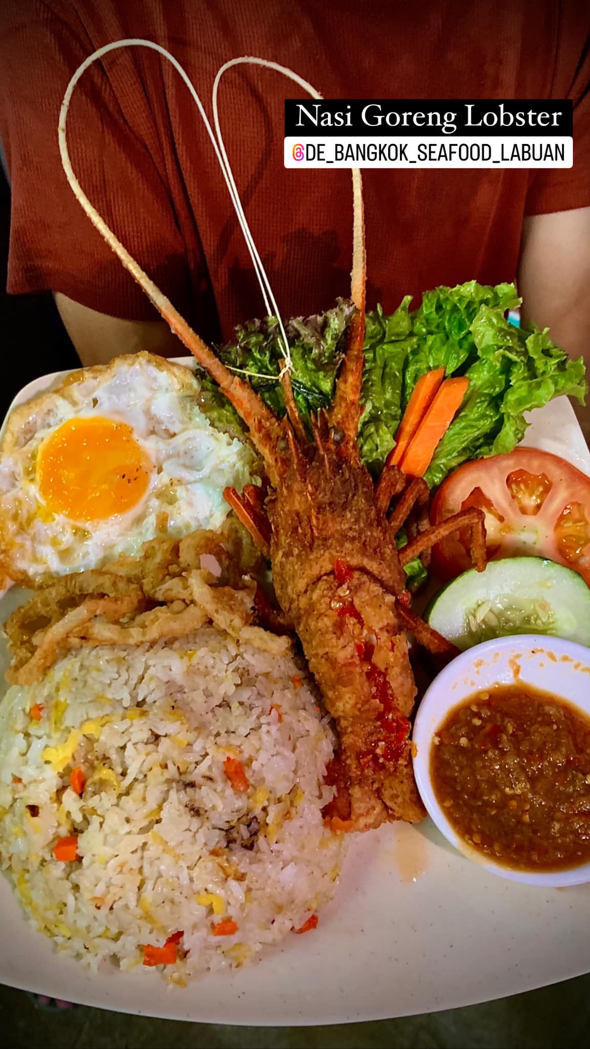 De Bangkok Seafood Labuan - Nasi Goreng Lobster